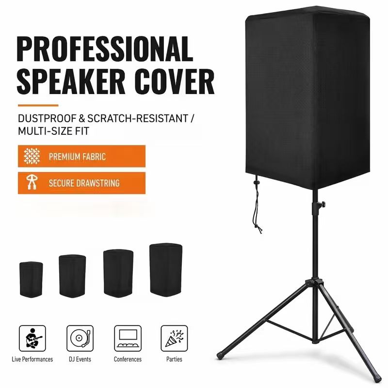 Audio Home Cinema - 210D Oxford Wasserdichte Staubdichte Lautsprecherabdeckung Schwarz