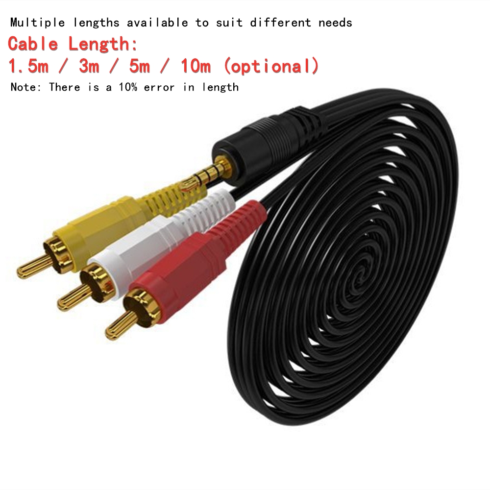 3,5 mm auf 3 Cinch-Audio-Video – Home Cinema Tv Bewertung und Preis
